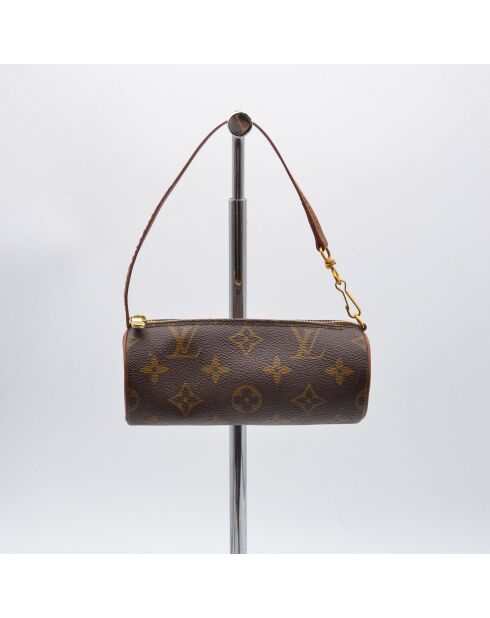 Pochette Papillon monogramme brun - 16 x 7 cm