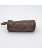 Pochette Papillon monogramme brun - 16 x 7 cm
