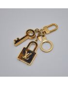 Porte-clés doré - 12 x 3,5 cm