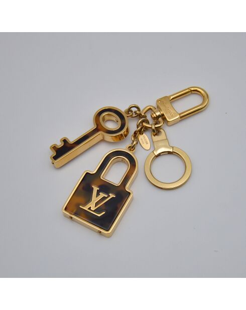 Porte-clés doré - 12 x 3,5 cm