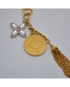 Porte-clés doré - 18,5 x 3 cm