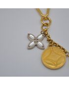 Porte-clés doré - 18,5 x 3 cm