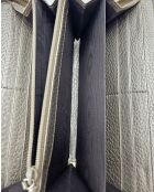 Portefeuille cuir grainé doré Bamboo zippy - 20 x 10 x 2,5 cm