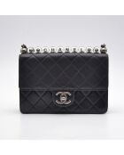 Sac de voyage My Precious Pearls Mini Flap Noir - 20 x 13 x 3 cm