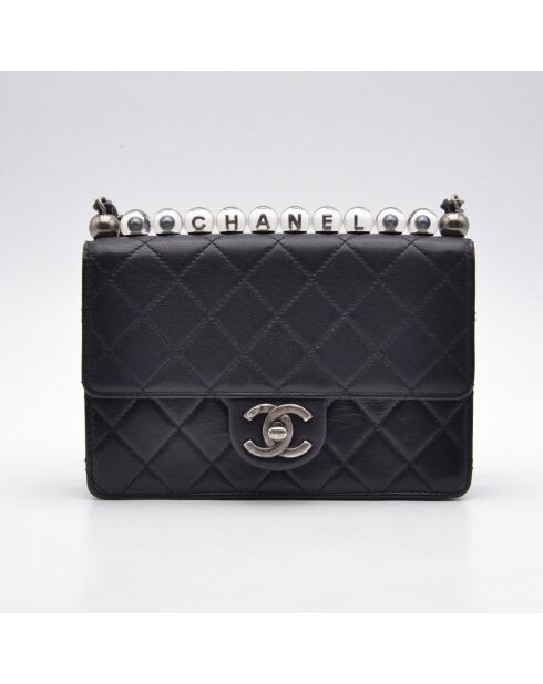 Sac de voyage My Precious Pearls Mini Flap Noir - 20 x 13 x 3 cm