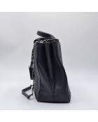 Sac à main Cabas CC Caviar Matelassé Bleu Marine - 34 x 25 x 13 cm