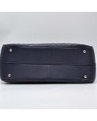 Sac à main Cabas CC Caviar Matelassé Bleu Marine - 34 x 25 x 13 cm