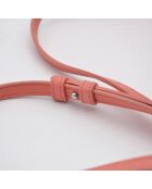 Sac bandoulière Trio Corail Cuir Agneau Lisse - 21,5 x 12 cm