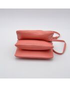 Sac bandoulière Trio Corail Cuir Agneau Lisse - 21,5 x 12 cm