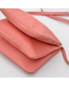 Sac bandoulière Trio Corail Cuir Agneau Lisse - 21,5 x 12 cm