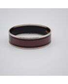 Bracelet jonc en émail vieux rose