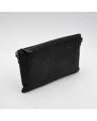 Sac bandoulière Pochette Intrecciato noir - 23,5 x 15 x 2 cm