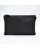 Sac bandoulière Pochette Intrecciato noir - 23,5 x 15 x 2 cm