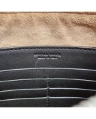 Sac bandoulière Pochette Intrecciato noir - 23,5 x 15 x 2 cm