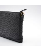 Sac bandoulière Pochette Intrecciato noir - 23,5 x 15 x 2 cm