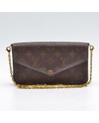 Sac bandoulière Pochette Félicie toile Monogram brun beige - 21 x 12 x 3 cm