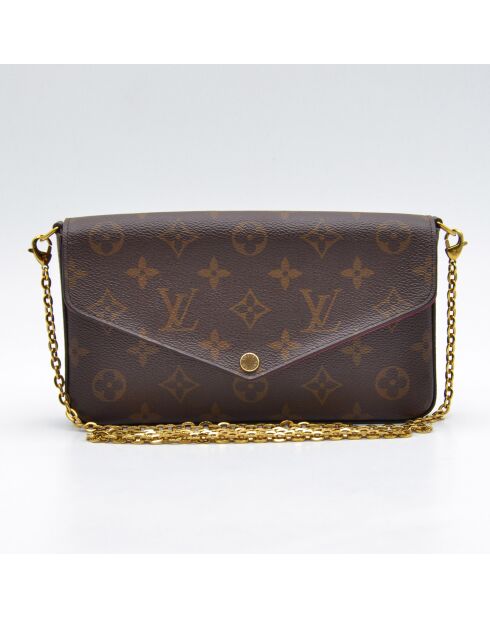 Sac bandoulière Pochette Félicie toile Monogram brun beige - 21 x 12 x 3 cm