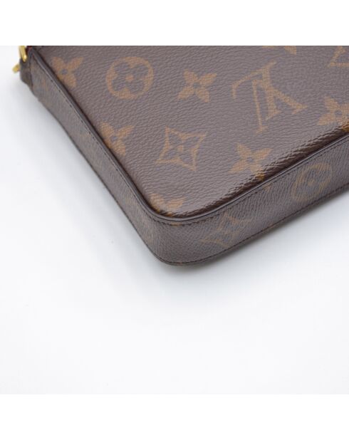Sac bandoulière Pochette Félicie toile Monogram brun beige - 21 x 12 x 3 cm