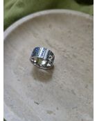 Bague Oblique bleu marine