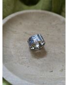 Bague Oblique bleu marine