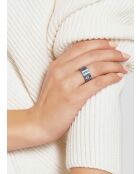 Bague Oblique bleu marine