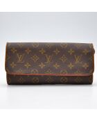 Pochette Twin GM Monogram monogramme brun - 25 x 12 x 3 cm