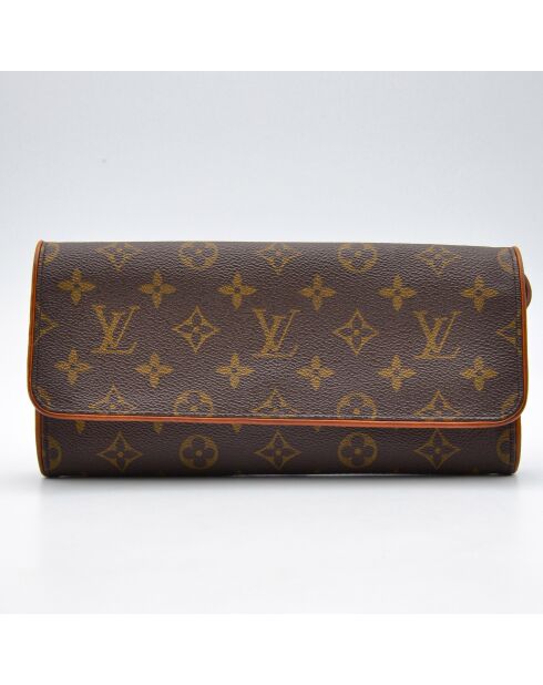Pochette Twin GM Monogram monogramme brun - 25 x 12 x 3 cm