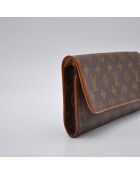 Pochette Twin GM Monogram monogramme brun - 25 x 12 x 3 cm