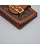 Porte-clés Dauphine Dragonne Monogram monogramme marron