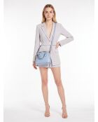 sac dôme Interlocking bleu ciel - 25 x 19 x 11 cm
