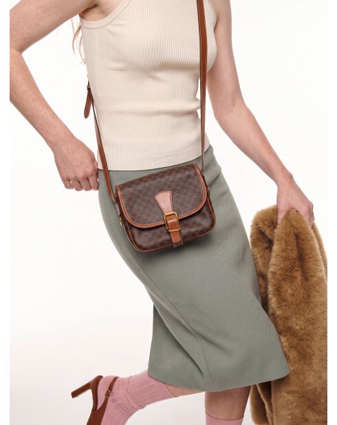 Sac bandoulière Vintage Macadam Besace Crossbody brun - 20 x 17 x 8 cm