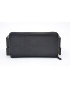 Porte-monnaie Portefeuille Zippy Long En Cuir Noir Guccissima - 19,5 x 10 x 2,5 cm