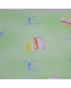 Foulard Coton Vert Pastel - 58 x 58 cm