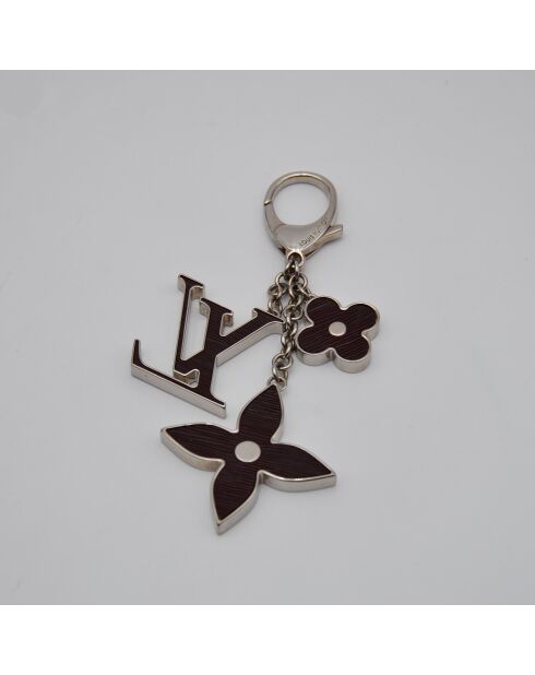 Porte-clés Bijou de Sac Fleur d'Épi marron foncé - 14 x 5,6 cm