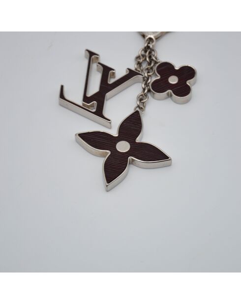 Porte-clés Bijou de Sac Fleur d'Épi marron foncé - 14 x 5,6 cm
