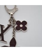 Porte-clés Bijou de Sac Fleur d'Épi marron foncé - 14 x 5,6 cm
