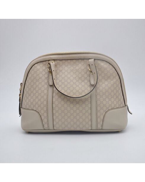 Sac bandoulière Dôme Micro Guccissima blanc crème - 30 x 24 x 12 cm