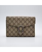 Sac bandoulière Dionysus Portefeuille à chaîne GG Supreme beige - 20 x 14.5 x 3 cm