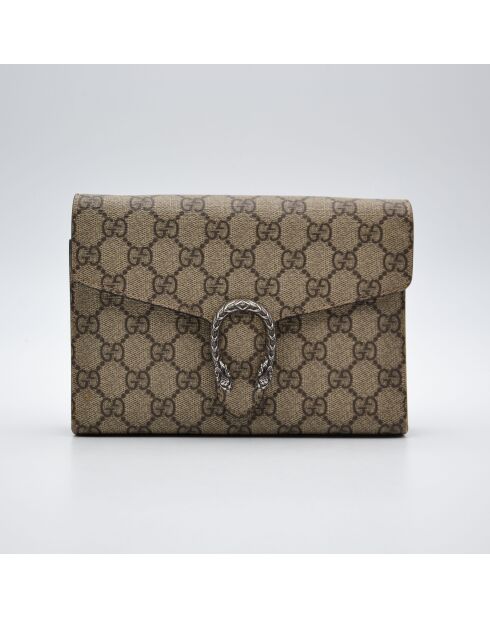 Sac bandoulière Dionysus Portefeuille à chaîne GG Supreme beige - 20 x 14.5 x 3 cm