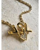 Collier vintage années 90 doré