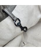Sac à main Soho Cuir Grainé Gris Kaki Irisé - 33,5 x 28 x 18 cm