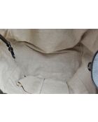 Sac à main Soho Cuir Grainé Gris Kaki Irisé - 33,5 x 28 x 18 cm