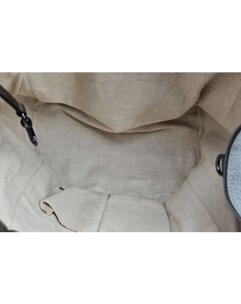 Sac à main Soho Cuir Grainé Gris Kaki Irisé - 33,5 x 28 x 18 cm