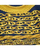 Foulard Médaillon noir - 87 x 87 cm