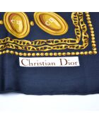 Foulard Médaillon noir - 87 x 87 cm