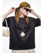 Foulard Médaillon noir - 87 x 87 cm