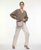 Borsa a mano Mini 2way Tote lilla - 19,5 x 19 x 13 cm