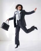 Sac Cerf Executive Tote Cuir Grainé Noir - 36 x 24 x 15 cm