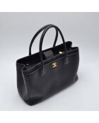 Sac Cerf Executive Tote Cuir Grainé Noir - 36 x 24 x 15 cm