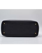 Sac Cerf Executive Tote Cuir Grainé Noir - 36 x 24 x 15 cm